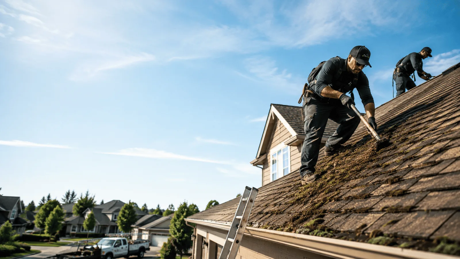 Roof Moss Removal in Burlington, WI near me
